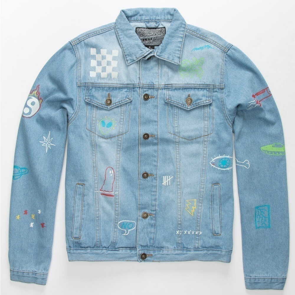 BROOKLYN CLOTH Savage Mens Denim Jacket SZ Small
